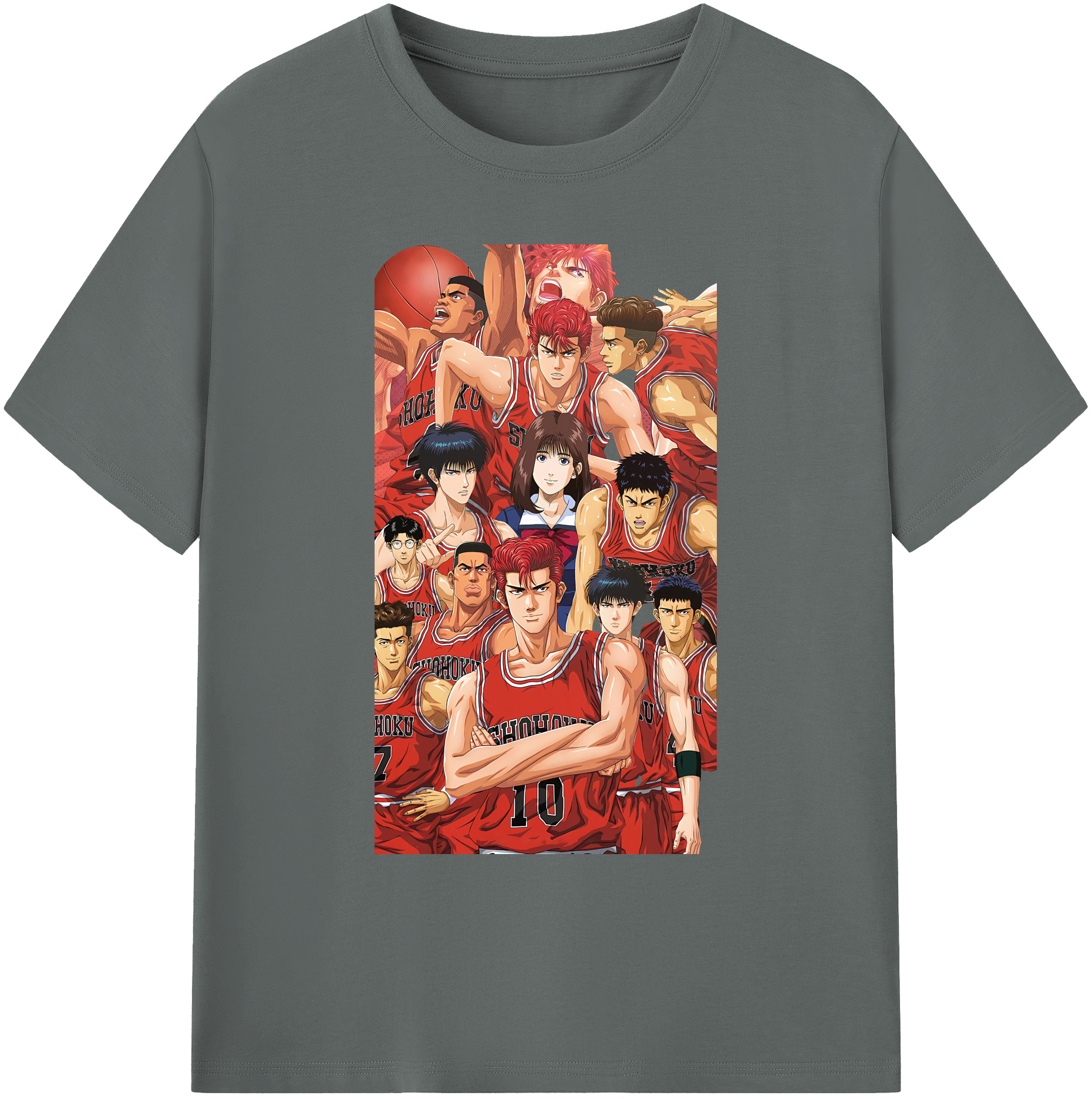 （画像用） SLAM DUNK／スラムダンク 綿100％ メンズ半袖Tシャツ｜肌触りやわらか＆通気性